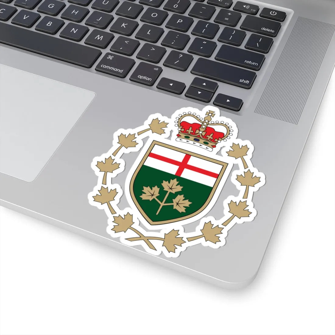 Emblem of the Lieutenant Governor of Ontario (Canada) (Coat of Arms) STICKER Vinyl Kiss-Cut Decal - The Sticker Space