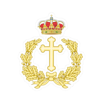 Emblem of the Military Archbishopric of Spain (Spain) (Coat of Arms) STICKER Vinyl Kiss-Cut Decal 2 Inch White - The Sticker Space