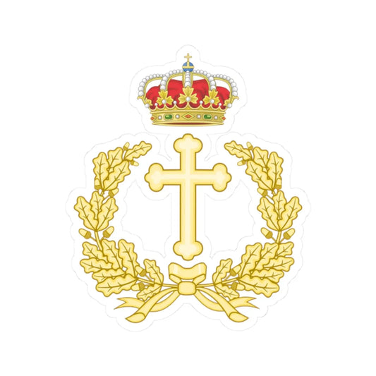Emblem of the Military Archbishopric of Spain (Spain) (Coat of Arms) STICKER Vinyl Kiss-Cut Decal 2 Inch White - The Sticker Space