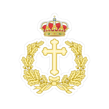 Emblem of the Military Archbishopric of Spain (Spain) (Coat of Arms) STICKER Vinyl Kiss-Cut Decal 3 Inch White - The Sticker Space