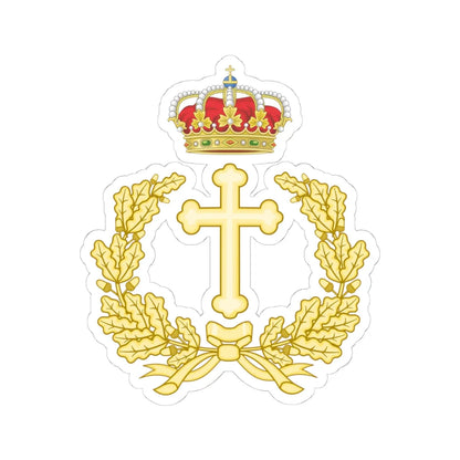 Emblem of the Military Archbishopric of Spain (Spain) (Coat of Arms) STICKER Vinyl Kiss-Cut Decal 4 Inch White - The Sticker Space