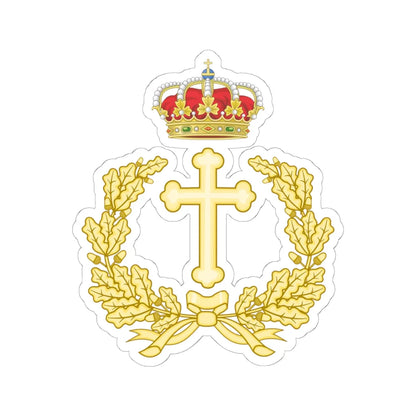Emblem of the Military Archbishopric of Spain (Spain) (Coat of Arms) STICKER Vinyl Kiss-Cut Decal 6 Inch White - The Sticker Space