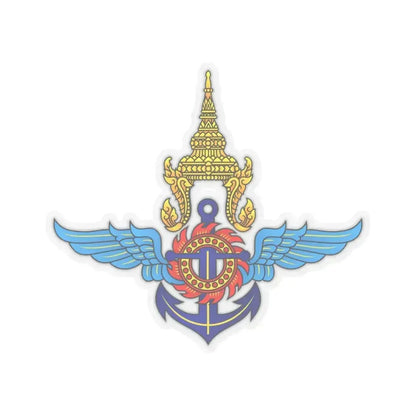 Emblem of the Ministry of Defence of Thailand (Thailand) STICKER Vinyl Kiss-Cut Decal 4 Inch Transparent - The Sticker Space