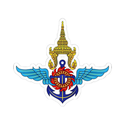 Emblem of the Ministry of Defence of Thailand (Thailand) STICKER Vinyl Kiss-Cut Decal 4 Inch White - The Sticker Space