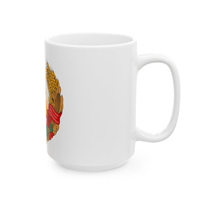 Emblem of the Moldavian SSR (1941-1957) - White Coffee Mug-The Sticker Space