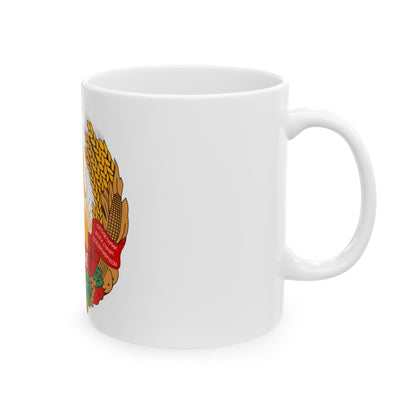 Emblem of the Moldavian SSR (1941-1957) - White Coffee Mug-The Sticker Space