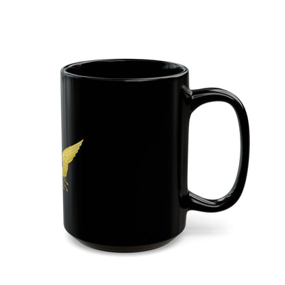 Emblem of the Norwegian State Railways - Black Coffee Mug-The Sticker Space