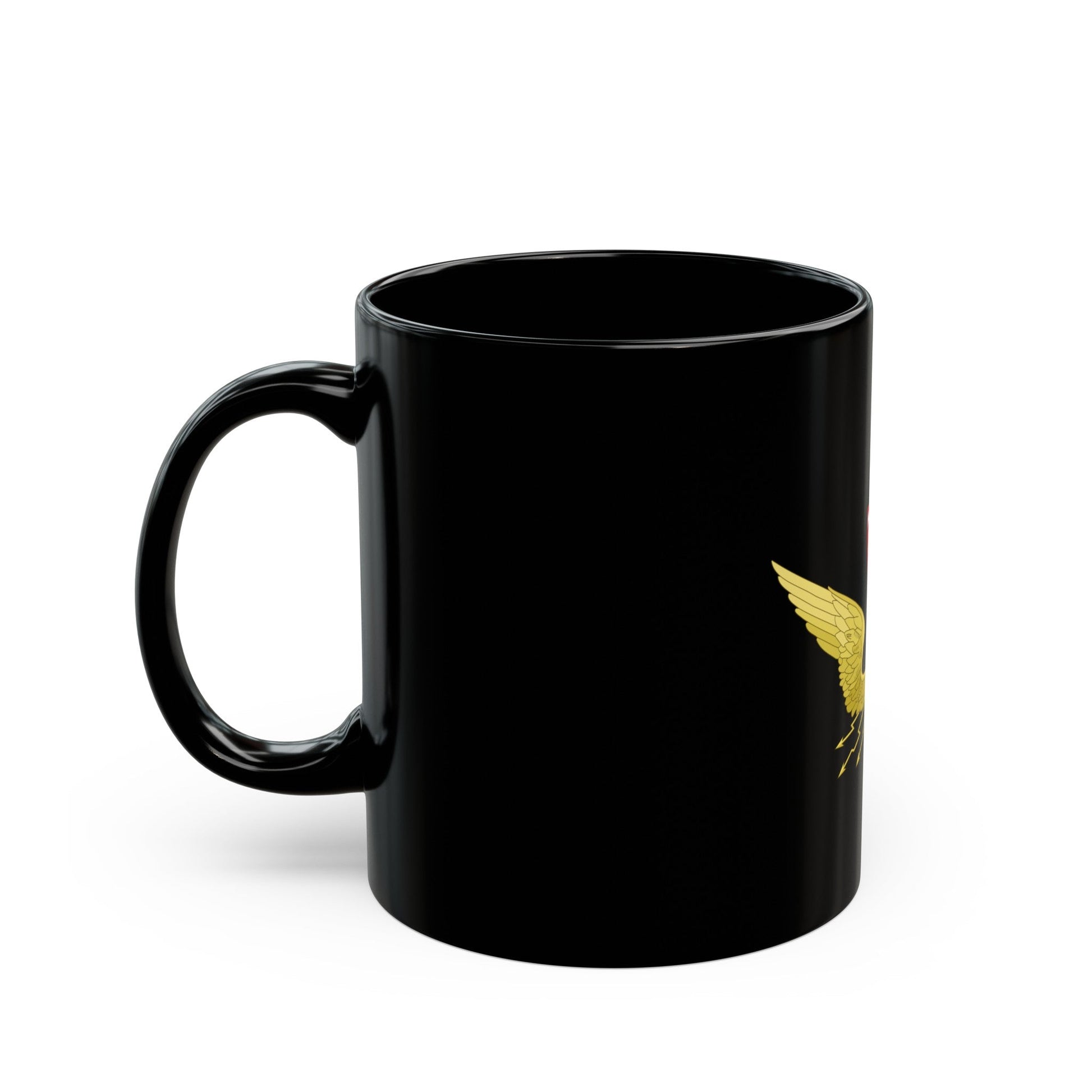 Emblem of the Norwegian State Railways - Black Coffee Mug-The Sticker Space