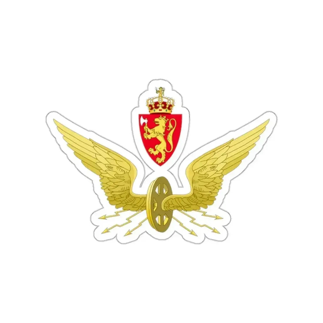 Emblem of the Norwegian State Railways STICKER Vinyl Die-Cut Decal - The Sticker Space