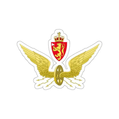 Emblem of the Norwegian State Railways STICKER Vinyl Die-Cut Decal - The Sticker Space