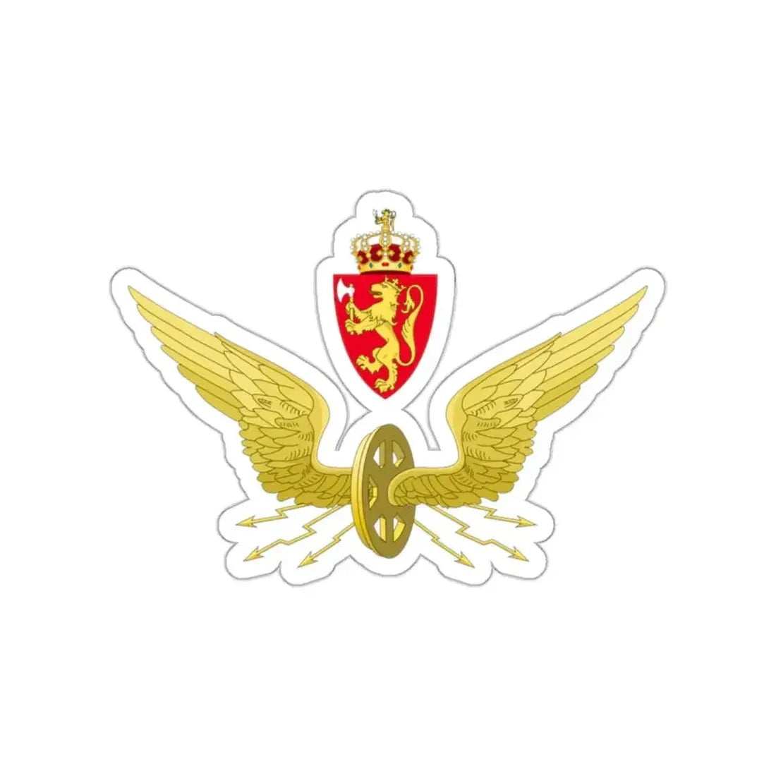 Emblem of the Norwegian State Railways STICKER Vinyl Die-Cut Decal - The Sticker Space