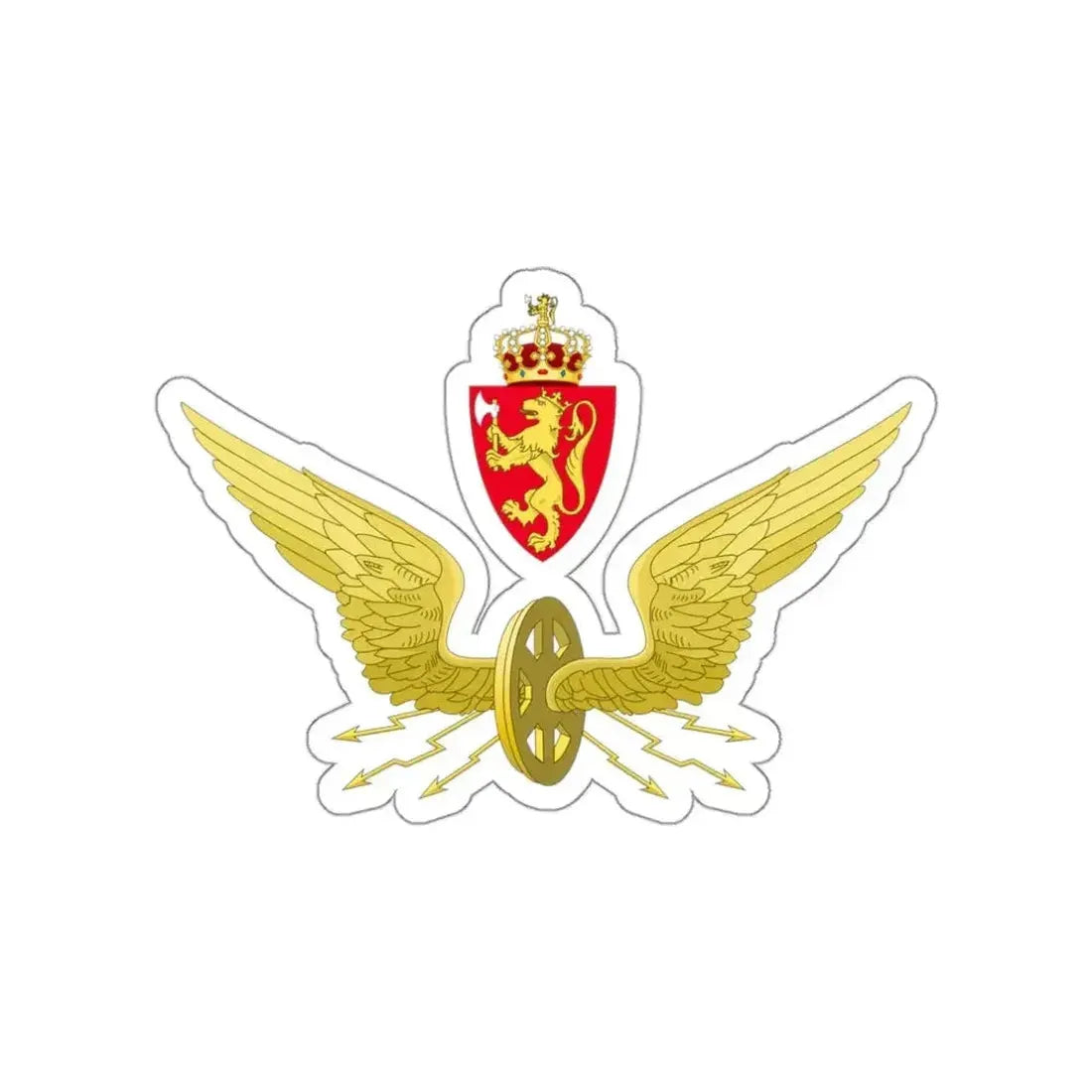 Emblem of the Norwegian State Railways STICKER Vinyl Die-Cut Decal - The Sticker Space