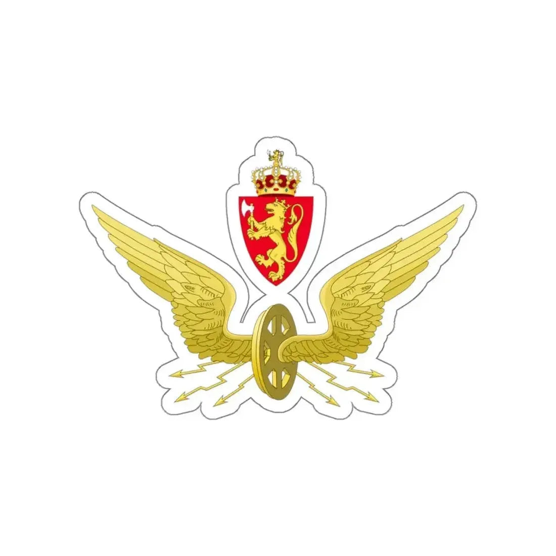 Emblem of the Norwegian State Railways STICKER Vinyl Die-Cut Decal - The Sticker Space