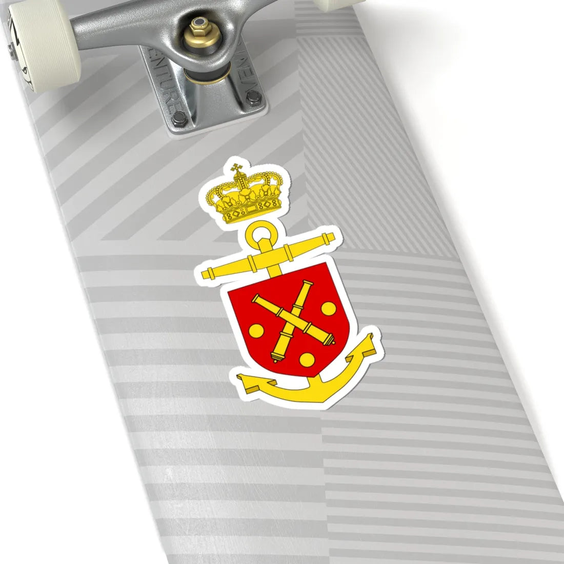 Emblem of the Operative Command of the Navy (Denmark) (Coat of Arms) STICKER Vinyl Kiss-Cut Decal - The Sticker Space