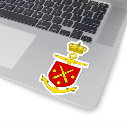 Emblem of the Operative Command of the Navy (Denmark) (Coat of Arms) STICKER Vinyl Kiss-Cut Decal - The Sticker Space