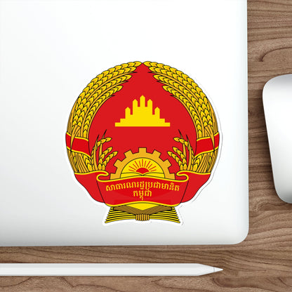 Emblem of the People's Republic of Kampuchea (1981-1989) STICKER Vinyl Die-Cut Decal-The Sticker Space