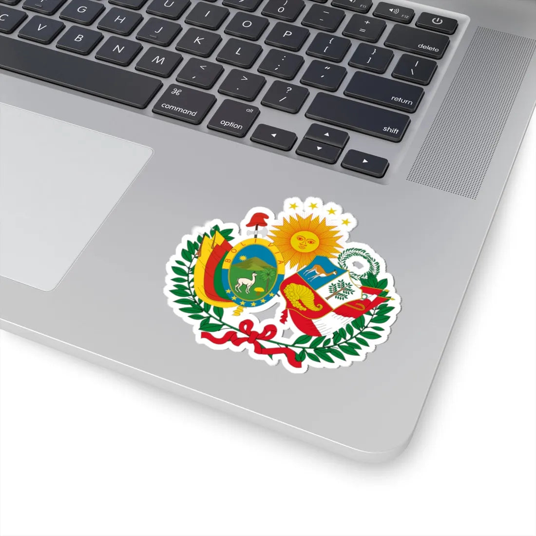 Emblem of the Peru-Bolivian Confederation (Peru) (Coat of Arms) STICKER Vinyl Kiss-Cut Decal - The Sticker Space