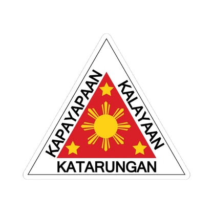 Emblem of the Philippines 1943-1945 (Philippines) (Coat of Arms) STICKER Vinyl Kiss-Cut Decal 4 Inch White - The Sticker Space