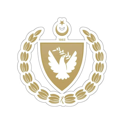 Emblem of the Presidency of the Turkish Republic of Northern Cyprus STICKER Vinyl Die-Cut Decal - The Sticker Space