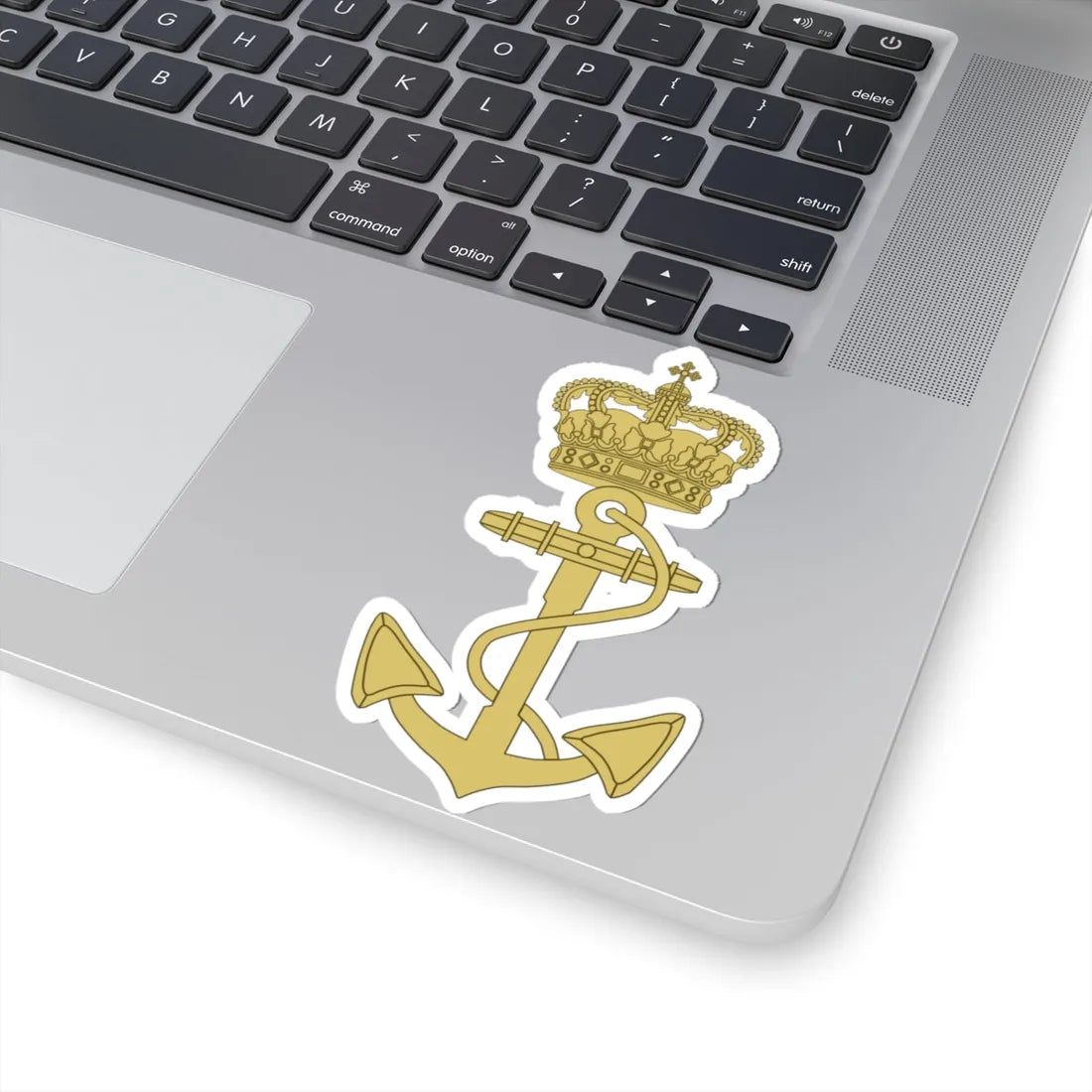 Emblem of the Royal Danish Navy (Denmark) (Coat of Arms) STICKER Vinyl Kiss-Cut Decal - The Sticker Space