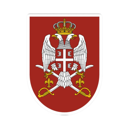 Emblem of the Serbian Armed Forces (Serbia) (Coat of Arms) STICKER Vinyl Kiss-Cut Decal 2 Inch White - The Sticker Space