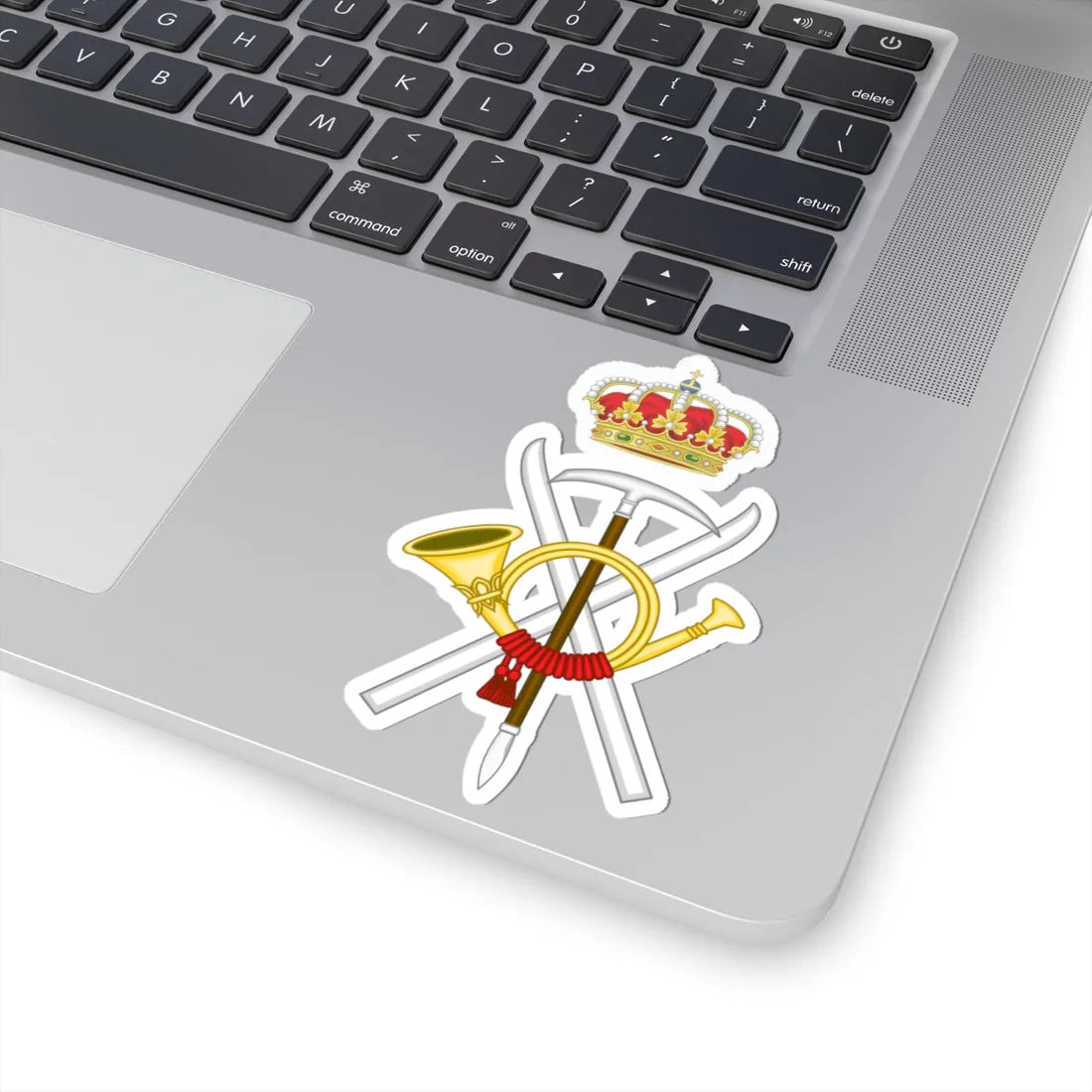 Emblem of the Spanish Army Mountain Forces (Spain) (Coat of Arms) STICKER Vinyl Kiss-Cut Decal - The Sticker Space