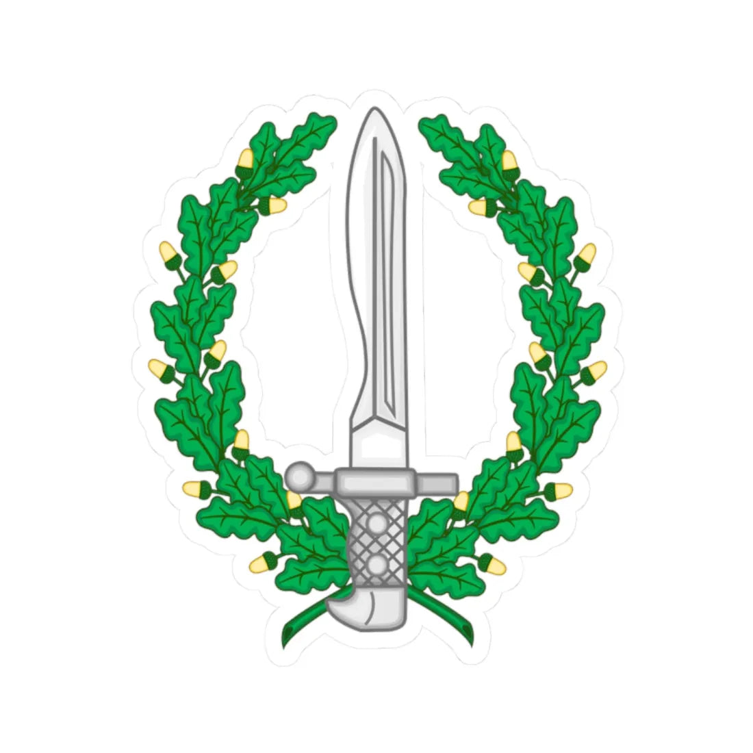 Emblem of the Spanish Army Special Operations Forces (Spain) (Coat of Arms) STICKER Vinyl Kiss-Cut Decal 2 Inch White - The Sticker Space