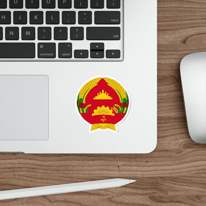 Emblem of the State of Cambodia (1989–1992) STICKER Vinyl Die-Cut Decal-The Sticker Space