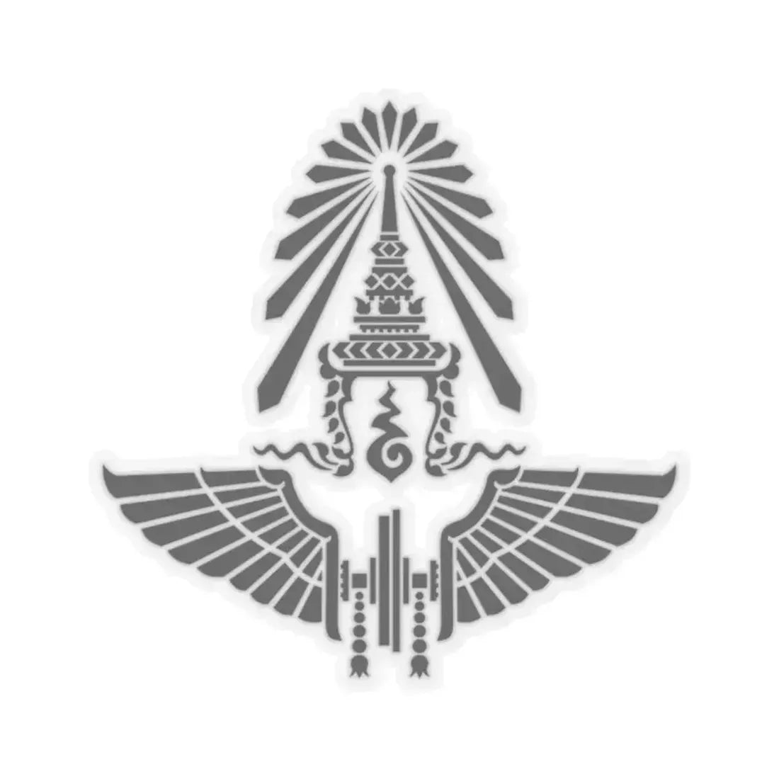 Emblem of the State Railway of Thailand (Thailand) STICKER Vinyl Kiss-Cut Decal 2 Inch Transparent - The Sticker Space