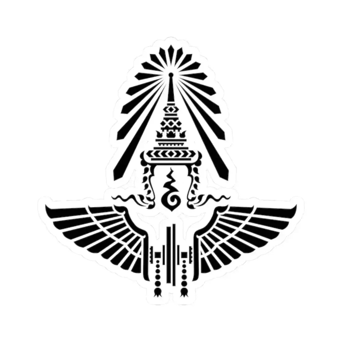 Emblem of the State Railway of Thailand (Thailand) STICKER Vinyl Kiss-Cut Decal 2 Inch White - The Sticker Space