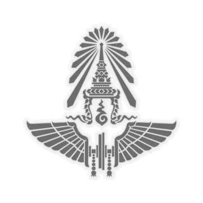 Emblem of the State Railway of Thailand (Thailand) STICKER Vinyl Kiss-Cut Decal 3 Inch Transparent - The Sticker Space