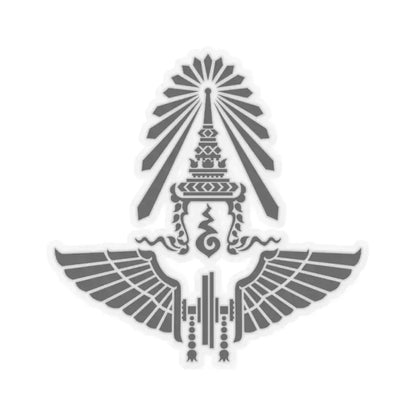 Emblem of the State Railway of Thailand (Thailand) STICKER Vinyl Kiss-Cut Decal 4 Inch Transparent - The Sticker Space