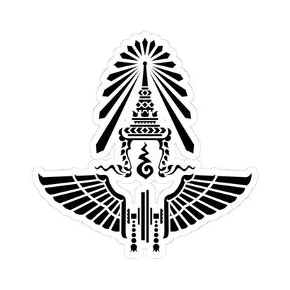 Emblem of the State Railway of Thailand (Thailand) STICKER Vinyl Kiss-Cut Decal 4 Inch White - The Sticker Space