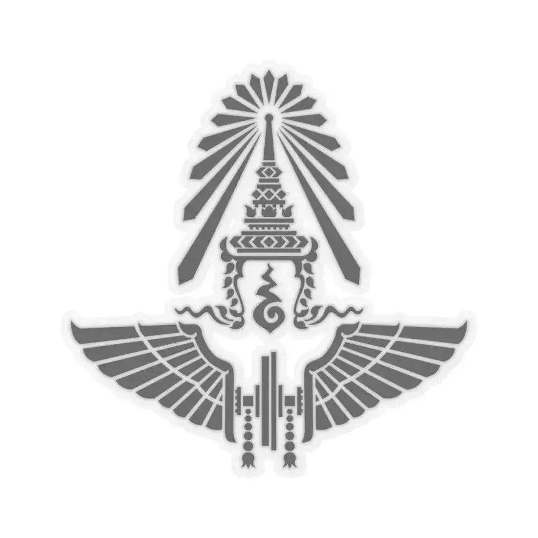 Emblem of the State Railway of Thailand (Thailand) STICKER Vinyl Kiss-Cut Decal 6 Inch Transparent - The Sticker Space