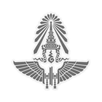 Emblem of the State Railway of Thailand (Thailand) STICKER Vinyl Kiss-Cut Decal 6 Inch Transparent - The Sticker Space