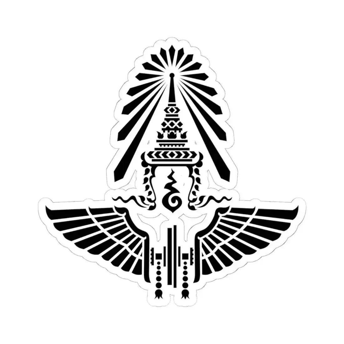 Emblem of the State Railway of Thailand (Thailand) STICKER Vinyl Kiss-Cut Decal 6 Inch White - The Sticker Space