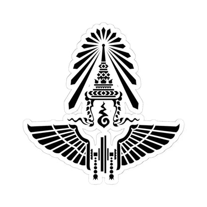 Emblem of the State Railway of Thailand (Thailand) STICKER Vinyl Kiss-Cut Decal 6 Inch White - The Sticker Space