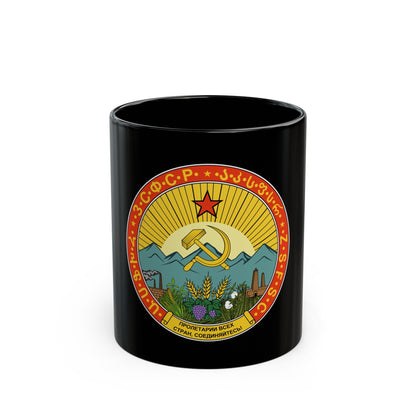 Emblem of the Transcaucasian SFSR (1930-1936) - Black Coffee Mug-11oz-The Sticker Space