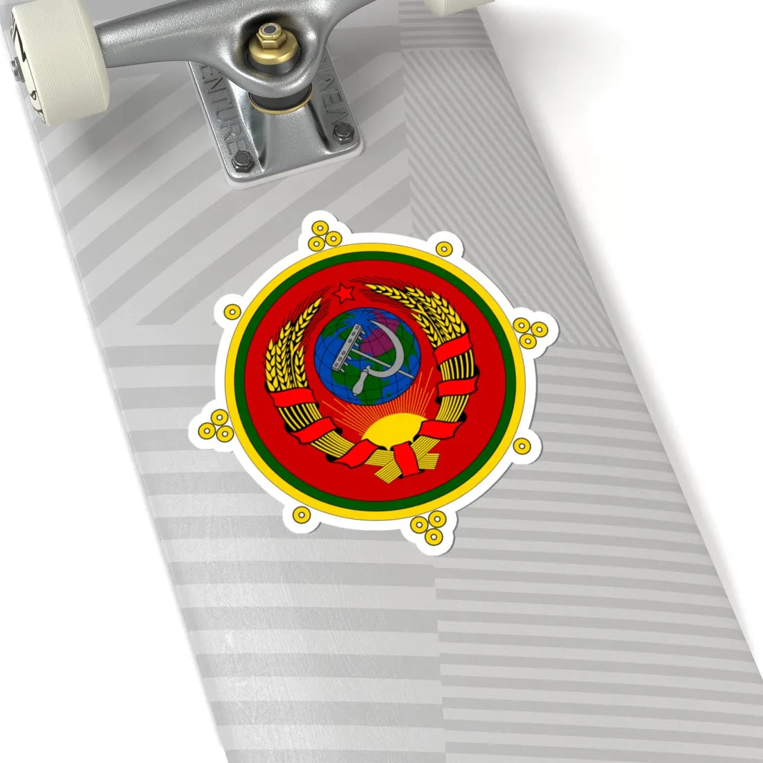 Emblem of the Tuvan Peoples Republic 1930 (Soviet Union) (Coat of Arms) STICKER Vinyl Kiss-Cut Decal - The Sticker Space