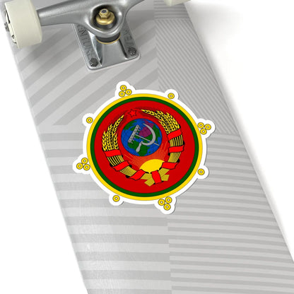 Emblem of the Tuvan Peoples Republic 1930 (Soviet Union) (Coat of Arms) STICKER Vinyl Kiss-Cut Decal - The Sticker Space