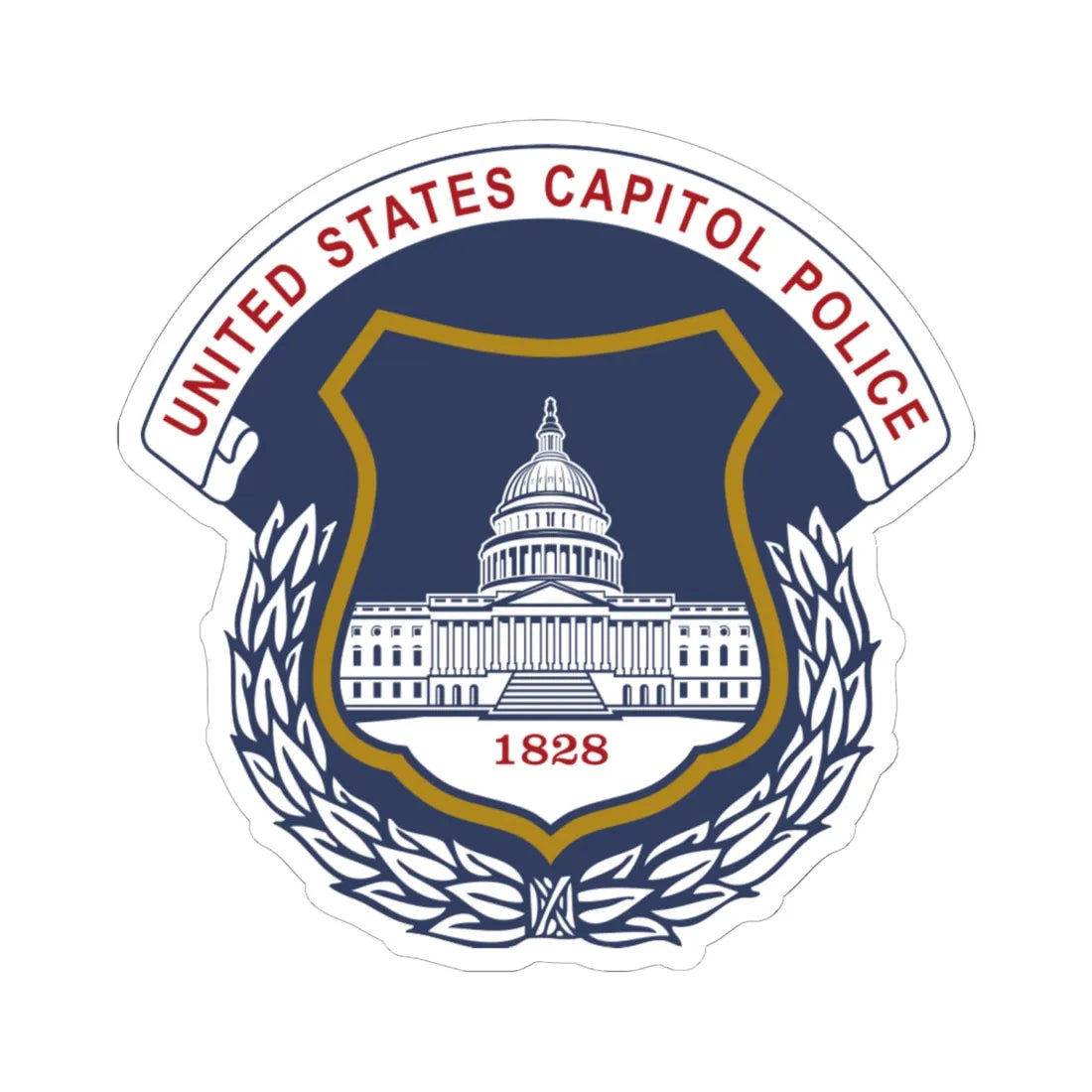 Emblem of the United States Capitol Police (United States) (Coat of Arms) STICKER Vinyl Kiss-Cut Decal - The Sticker Space