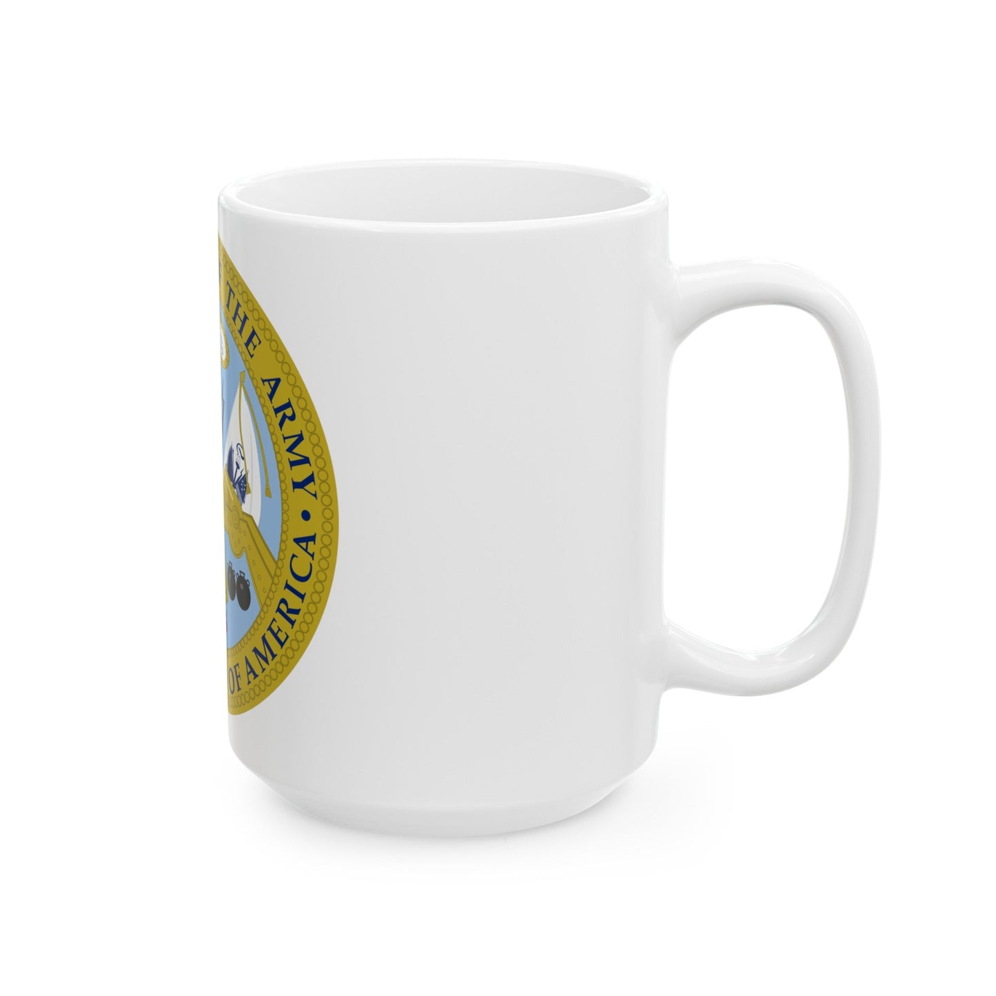 Emblem of the United States Department of the Army - White Coffee Mug-The Sticker Space