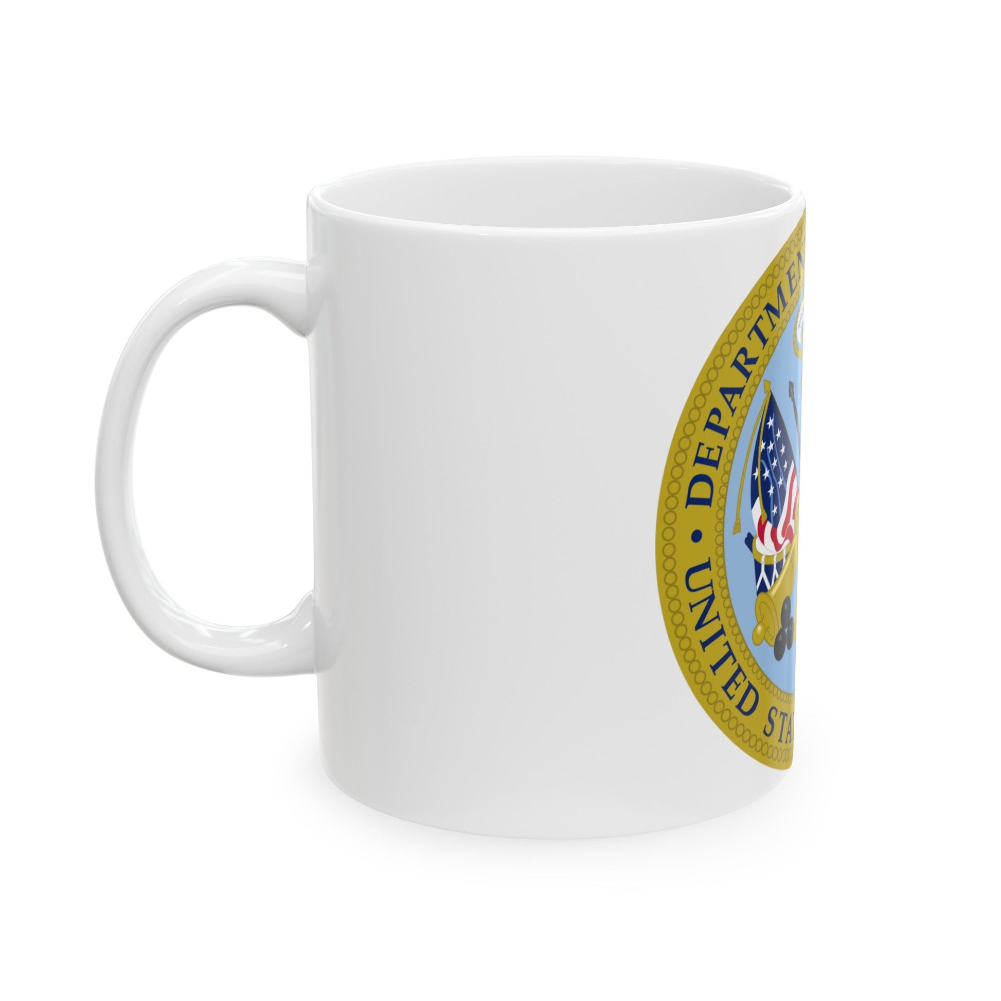 Emblem of the United States Department of the Army - White Coffee Mug-The Sticker Space