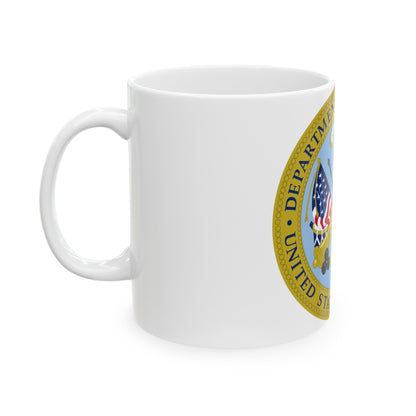 Emblem of the United States Department of the Army - White Coffee Mug-The Sticker Space