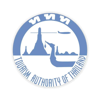 Emblem of Tourism Authority of Thailand (Thailand) STICKER Vinyl Kiss-Cut Decal 4 Inch Transparent - The Sticker Space