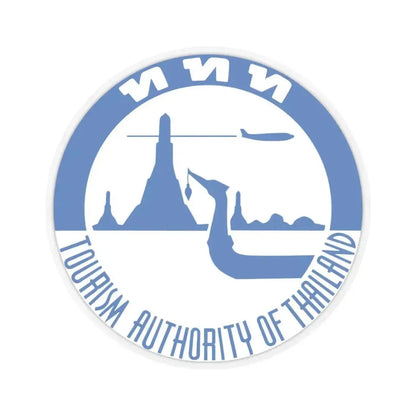 Emblem of Tourism Authority of Thailand (Thailand) STICKER Vinyl Kiss-Cut Decal 6 Inch Transparent - The Sticker Space