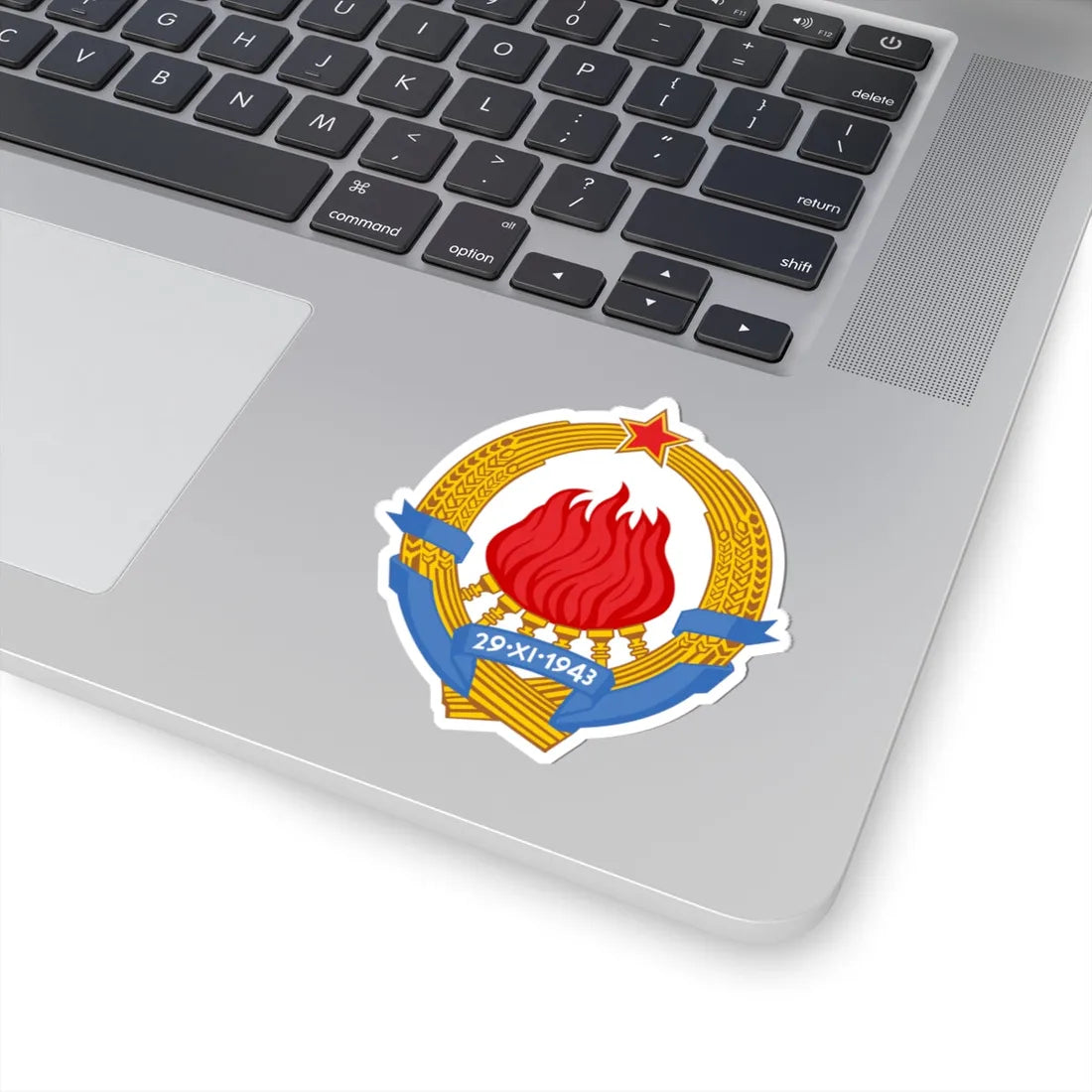 Emblem of Yugoslavia 1963-1992 (Yugoslavia) (Coat of Arms) STICKER Vinyl Kiss-Cut Decal - The Sticker Space