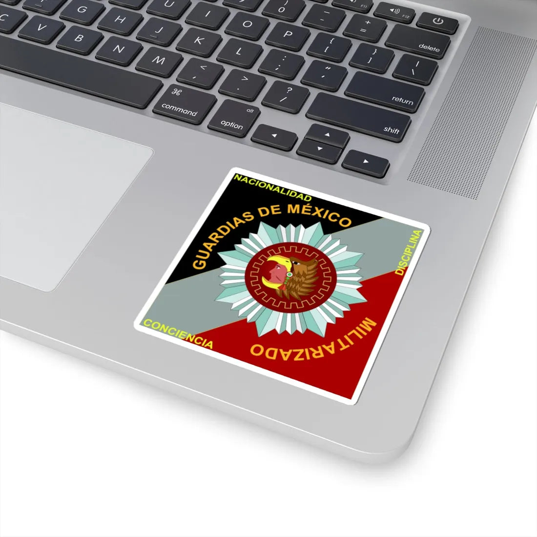 Emblema de Guardias de México Militarizado (Mexico) (Coat of Arms) STICKER Vinyl Kiss-Cut Decal - The Sticker Space