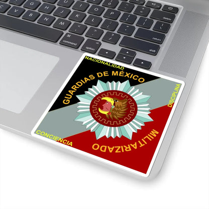 Emblema de Guardias de México Militarizado (Mexico) (Coat of Arms) STICKER Vinyl Kiss-Cut Decal - The Sticker Space
