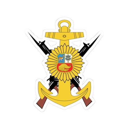 Emblema de la Infantería Marina del Perú (Peru) (Coat of Arms) STICKER Vinyl Kiss-Cut Decal 3 Inch White - The Sticker Space